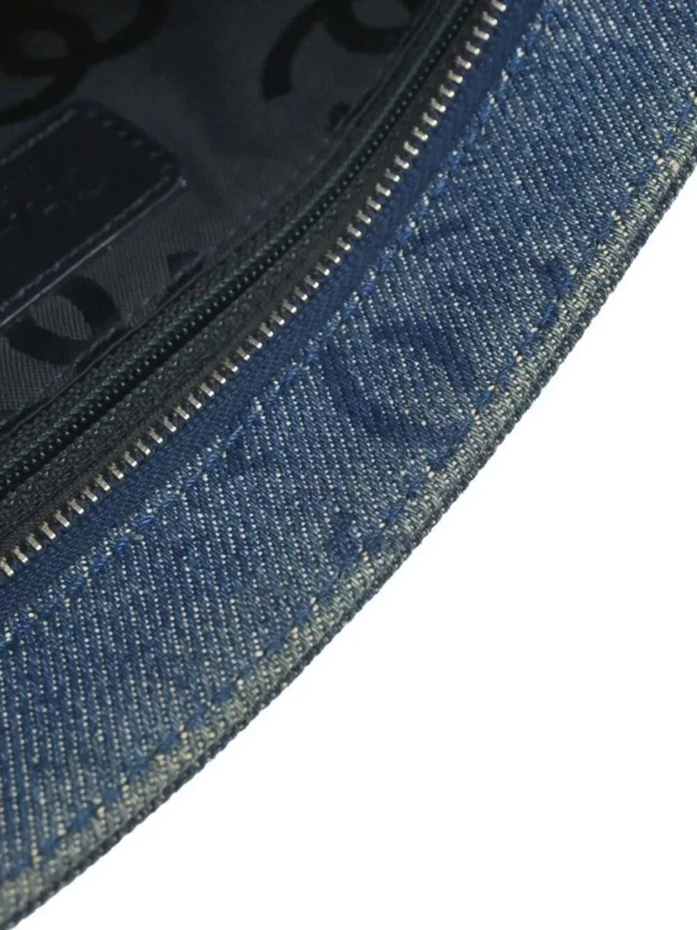 Chanel Blue Denim Clutch Bag 188706